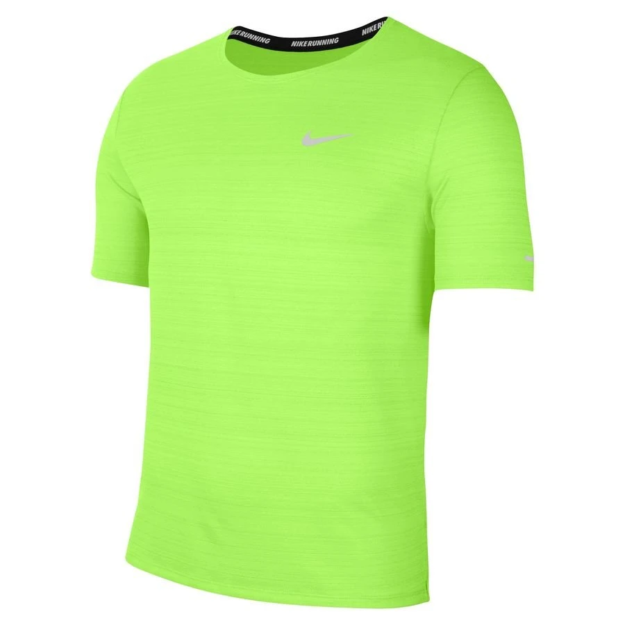 Nike Running T-Shirt Dri-FIT Miler - Ghost Green/Reflect Silver 1 Nike Running T-Shirt Dri-FIT Miler - Ghost Green/Reflect Silver