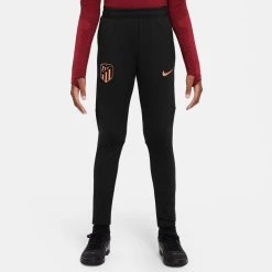 Nike Atletico Madrid Training Trousers Dri-FIT Strike - Black/Orange Kids