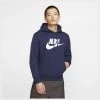 Nike Hoodie NSW Club Fleece Pullover Graphic - Midnight Navy/White