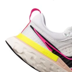 Nike Running Shoe React Infinity Flyknit 2 - White/Pink/Yellow -football 7dbf1434d34d