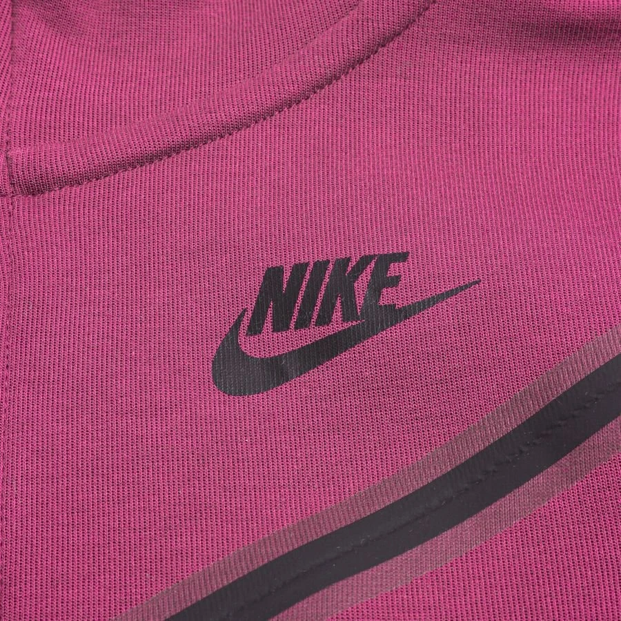 Nike Hoodie NSW Tech Fleece - Burgundy/Black Kids 4 Nike Hoodie NSW Tech Fleece - Burgundy/Black Kids - Image 4