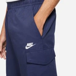 Nike Cargo Pants Utility Club Woven - Midnight Navy/White -football 7f3cb365be3a
