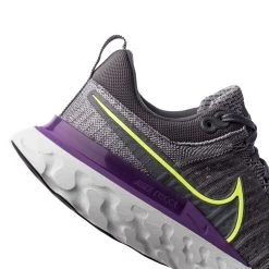 Nike Running Shoe React Infinity Flyknit 2 - Particle Grey/Volt -football 7f73f835fd30