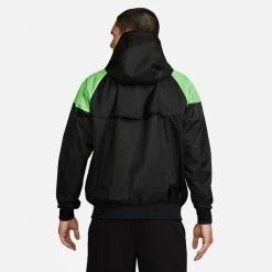 Nike Liverpool Jacket Windrunner NSW Woven - Black/Poison Green/White -football 807754e0786e
