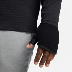 Nike Running Shirt Therma-FIT Repel Element Crew - Black/Reflect Silver -football 80901de76aee