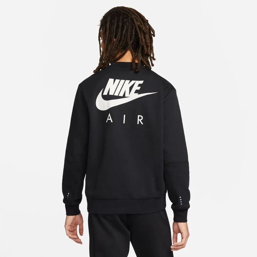 Nike Sweatshirt NSW Air Crew - Black/Light Bone 2 Nike Sweatshirt NSW Air Crew - Black/Light Bone - Image 2