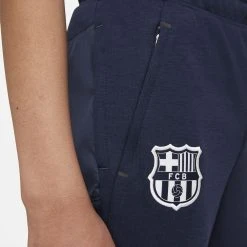 Nike Barcelona Training Trousers Dri-FIT Fleece - Obsidian/Blue/Pale Ivory Kids -football 822e082c4180