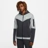 Nike Hoodie NSW Tech Fleece FZ - Grey Heather/Anthracite/Volt