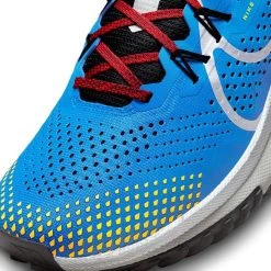Nike Running Shoe React Pegasus Trail 4 - Photo Blue/Metallic Silver/Track Red -football 84d2af96a7f1
