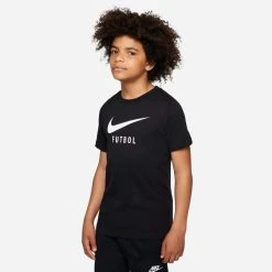 Nike T-Shirt NSW Swoosh Football - Black/White Kids