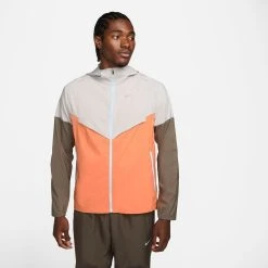 Nike Running Jacket Repel Windrunner - White/Orange/Brown/Reflect Silver