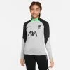 Nike Liverpool Training Shirt Dri-FIT Strike Drill - Wolf Grey/Poison Green/Black Kids