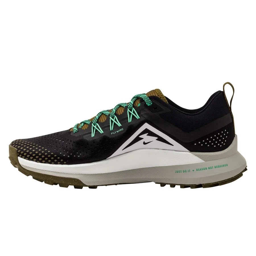 Nike Running Shoe React Pegasus Trail 4 - Black/White/Olive Flak 2 Nike Running Shoe React Pegasus Trail 4 - Black/White/Olive Flak - Image 2