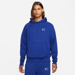 Nike Air Hoodie French Terry - Deep Royal Blue/White