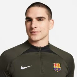 Nike Barcelona Training Shirt Dri-FIT Strike Drill - Sequoia/Black/White -football 8db93027fab4