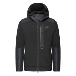 Nike Hoodie NSW Tech Fleece Overlay FZ - Black