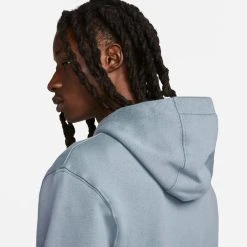 Nike Hoodie NSW Club - Ash Blue/White -football 8ecd0c9d6ce4