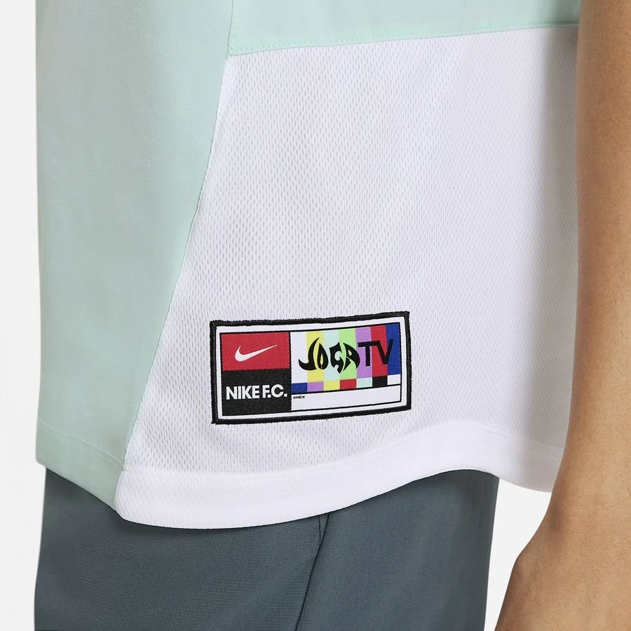 Nike F.C. Football Shirt Dri-FIT Joga Bonito - Light Dew/White Woman 5 Nike F.C. Football Shirt Dri-FIT Joga Bonito - Light Dew/White Woman - Image 5