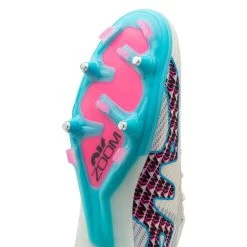 Nike Air Zoom Mercurial Vapor 15 Elite SG-PRO Anti-Clog Blast - White/Baltic Blue/Pink Blast/Indigo Haze -football 907bebe3f695