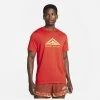 Nike Running T-Shirt Dri-FIT Trail - Habanero Red