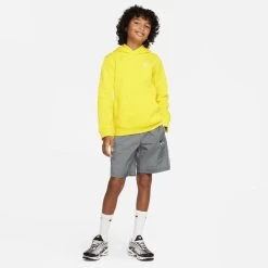 Nike Hoodie NSW Club - Yellow/White Kids -football 958f20d58264