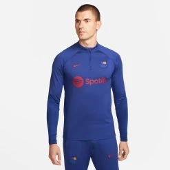 Nike Barcelona Training Shirt Dri-FIT Strike Drill Senyera - Deep Royal Blue/Noble Red