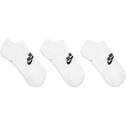 Nike Socks NSW Everyday Essential No-Show 3-Pack - White/Black -football 98b8946e1f1e