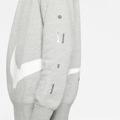 Nike Sweatshirt NSW Swoosh Crew - Grey Heather/White 7 Nike Sweatshirt NSW Swoosh Crew - Grey Heather/White -football 99ca124f1311