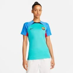 Nike Barcelona Training T-Shirt Dri-FIT Strike - Oracle Aqua/Signal Blue/Obsidian Woman -football 9a75d3454813
