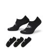 Nike Socks No-Show Everyday Plus Cush 3-Pack - Black/White