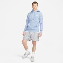 Nike Hoodie NSW Club - Cobalt Bliss/White -football 9eb0f3e38247