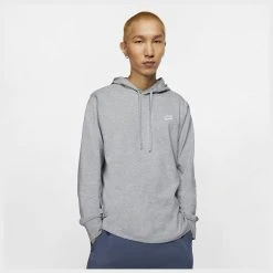 Nike Hoodie NSW Club - Grey/White