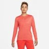 Nike Dri-FIT Element Crew Running Shirt - Crimson/Reflect Silver Woman
