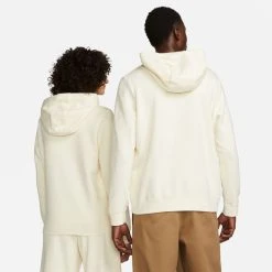 Nike Hoodie NSW Club Fleece - Coconut Milk/Black Woman -football a0a2e225196c