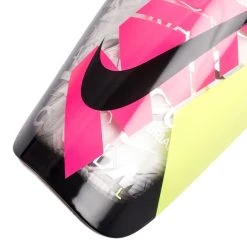 Nike Shin Pads Mercurial Lite XXV - Clear/Hyper Pink/Volt/Black -football a0b7a0eba286