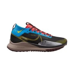 Nike Running Shoe React Pegasus Trail 4 Gore-Tex - Black/Vivid Sulfur/Light Blue