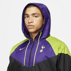 Nike Tottenham Jacket Windrunner NSW - Black/Court Purple/Venom Green -football a3bb557f7914