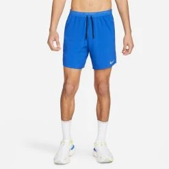 Nike Running Shorts Dri-FIT Stride 2IN1 - Game Royal/Black/Reflect Silver -football a5dda4781fed