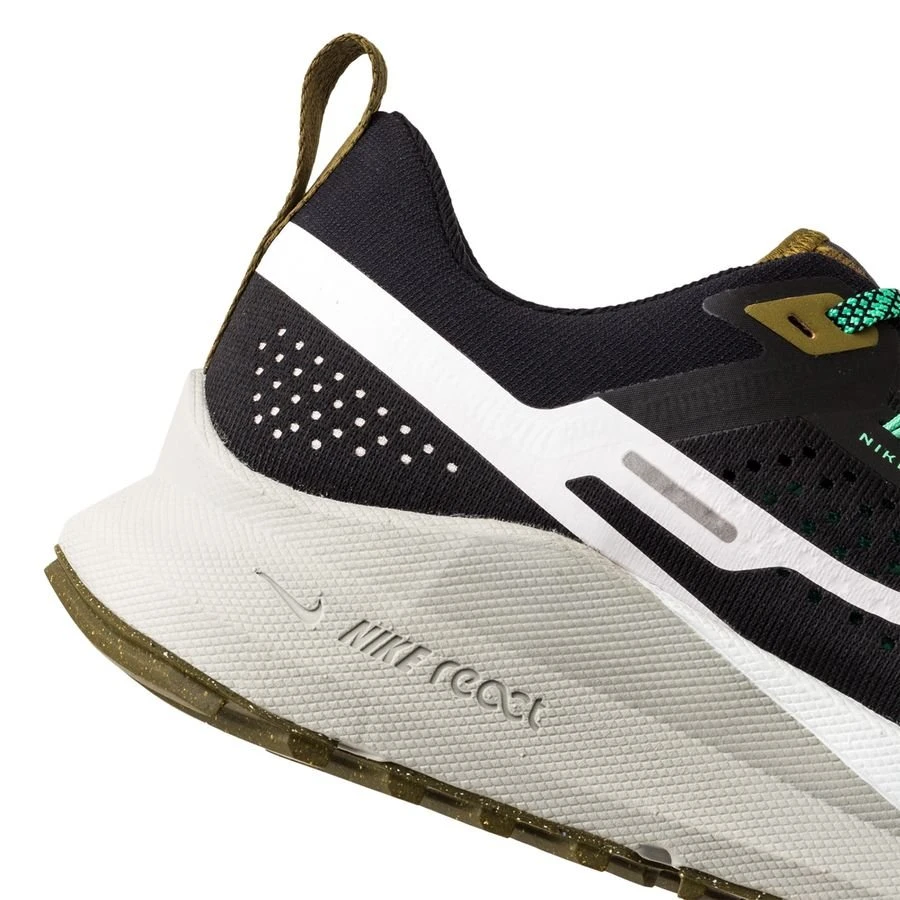 Nike Running Shoe React Pegasus Trail 4 - Black/White/Olive Flak 6 Nike Running Shoe React Pegasus Trail 4 - Black/White/Olive Flak - Image 6