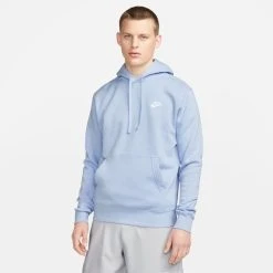 Nike Hoodie NSW Club - Cobalt Bliss/White