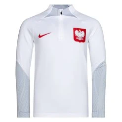 Nike Poland Training Shirt Dri-FIT Strike Drill 2022/23 - White/Grey/Sport Red Kids