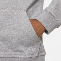 Nike Hoodie NSW Club FT FZ - Grey/White Kids 22 Nike Hoodie NSW Club FT FZ - Grey/White Kids -football aa41a21335c9