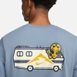 Nike Running T-Shirt Dri-FIT Trail - Ash Blue -football af96d9d1755c