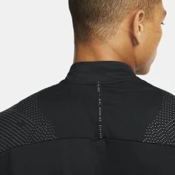 Nike Running Shirt Dri-FIT Flash Element - Black/Reflect Silver -football afcf22fd563c