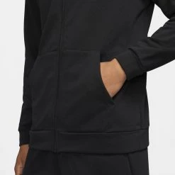 Nike Dri-FIT Men's Full-Zip Trainin BLACK/WHITE -football aff2a739091f