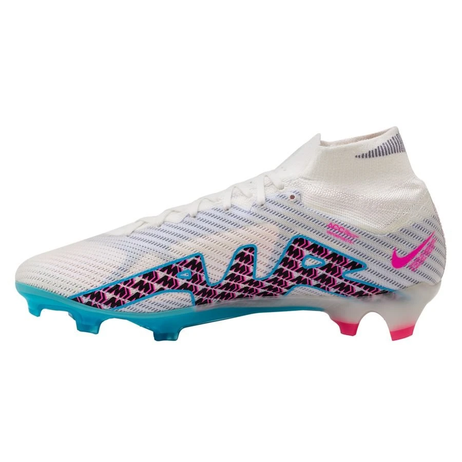 Nike Air Zoom Mercurial Superfly Elite 9 FG Blast - White/Baltic Blue/Pink Blast/Indigo Haze 2 Nike Air Zoom Mercurial Superfly Elite 9 FG Blast - White/Baltic Blue/Pink Blast/Indigo Haze - Image 2