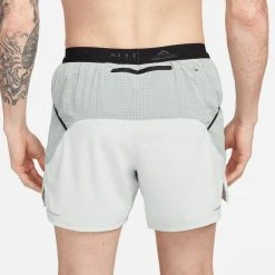 Nike Running Shorts Dri-FIT Second Sunrise 5'' Brief - Silver Metallic/Mica Green/Black -football b14c18427b88