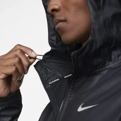 Nike Running Jacket Windrunner - Black/Reflect Silver -football b33f998ec9a4