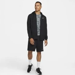 Nike Dri-FIT Men's Full-Zip Trainin BLACK/WHITE -football b63df2a2b4f8
