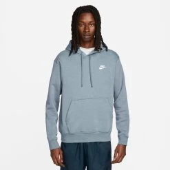 Nike Hoodie NSW Club - Ash Blue/White